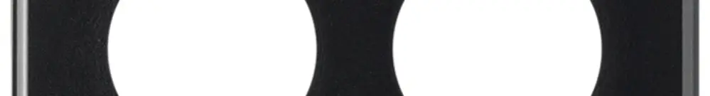 Placca di copertura basico 3×2 6×43mm nero 