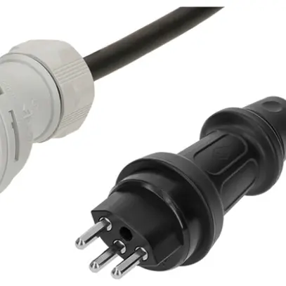 Cavo di prolunga MH maxCAMP gomma 16A 230V T23/CEE 16/3 0.5m ne 