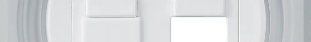 Kit di montaggio INC robusto IP55 piatto grigio per 2×Keystone per combinazione 