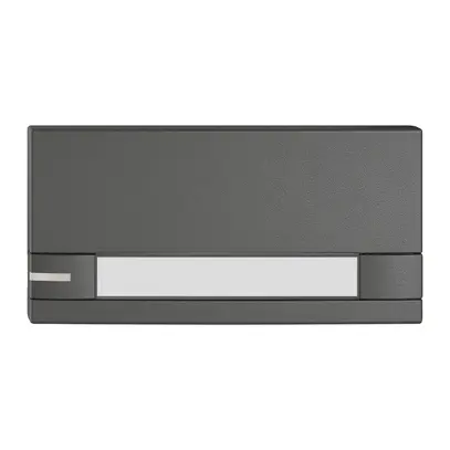 Poussoir 1/2 EDIZIO.liv KNX et UNI a.SNAPFIX® a.LED a.étiquette comm.2T grf 