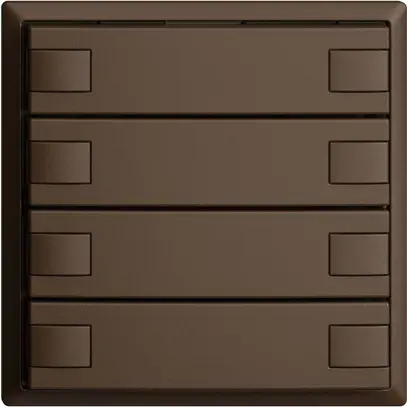 Pulsante INC KNX 4×EDIZIOdue coffee RGB senza LED 
