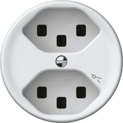 Presa origin 2×tipo 23 1×S 16A 230V 60×60mm bianco 
