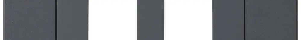 Kit frontal ENC HMS kallysto.pro pour 2 modules anthracite 