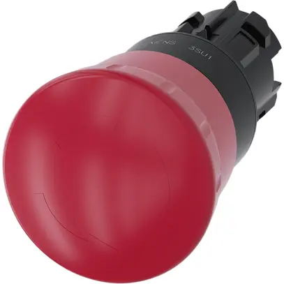 Pulsante Siemens SIRIUS ACT ISO sblocco ruotando Ø40mm rosso plastica 