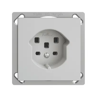 Presa INS EDIZIOdue T25 16A grigio chiaro, con morsetti innest. 