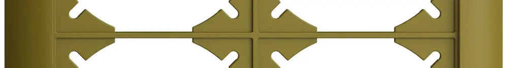 Cadre de recouvrement EDIZIOdue 2×2 olive 