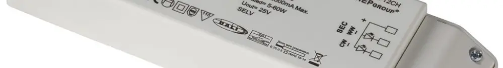 Convertisseur LED SLV LADV60W24Z-T2CH, 60W 24VDC max. 2500mA, DALI, 2 canaux TW 