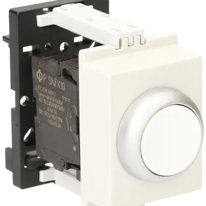 Poussoir AMD K&N, 1F 6A, 2UM, calotte blanc 