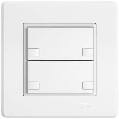 Pulsante KNX RGB INC EDIZIO.liv SNAPFIX® sensore temp.s.LED 2× com.2T bi 