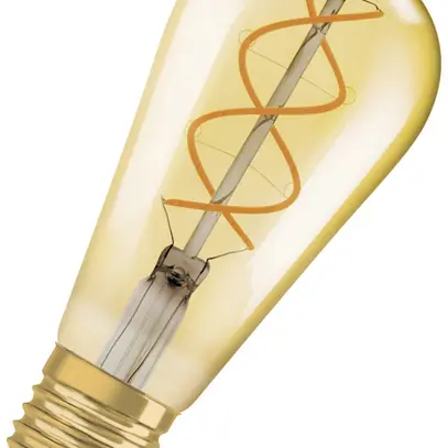Lampada LED LEDVANCE Vintage Edison E27 4W 300lm 2000K REG Ø64×143mm chiaro oro 
