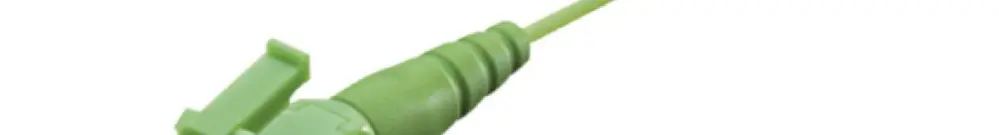 Pigtail FO R&M, fiche LC APC 8° SM vert, fibre 9/125µm G.657 LSZH vert 0.7m 