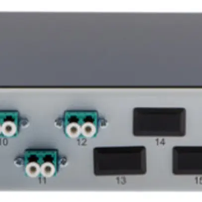 Panneau patch LWL Breakoutbox 19" 1UH 12×LCD/PC tu, MM OM3 