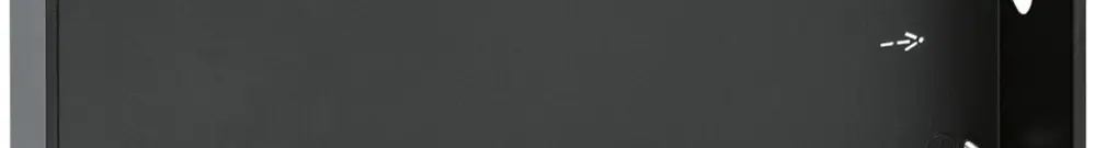 Scatola per montag.INC Hager nero WDW100 per schermo tattile 10" 