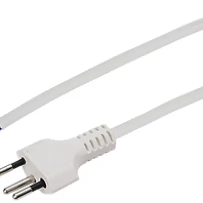Câble de raccordement MH Td 3×1.5mm² 5m blanc fiche T12 