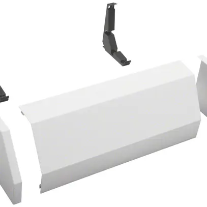 Canale di smistamento Hager, 2-file, 550×176×135mm senza alogeno 
