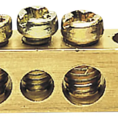 Sbarretta con morsetti Hager 3×16/4×10mm² ottone 