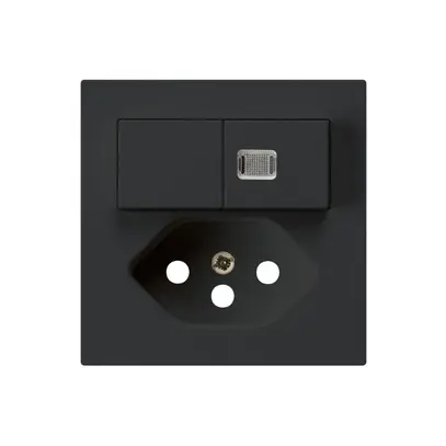 Kit frontale kallysto 60×60 nero con 1 lente per combinazione S1/T13 