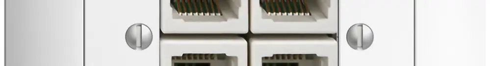 Presa INC 4×RJ45/u 4P sep. EDIZIOdue bianco ITplus 
