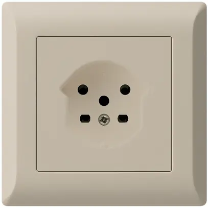 Prise ENC HA kallysto.line type 15 avec bornes enfichables beige 