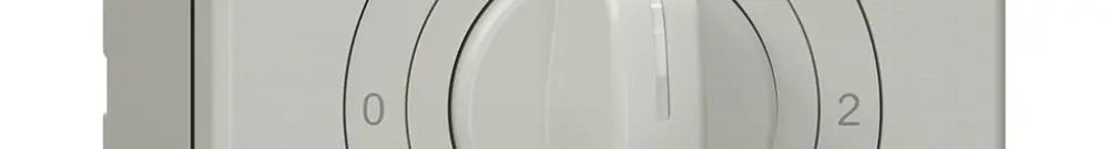 NAP-Drehschalter NEVO, 5/2L, mit Drehgriff, KS, 0-1-2-3, lichtgrau 