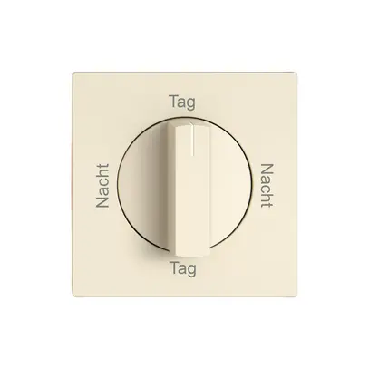 Montageset EDIZIO.liv SNAPFIX® f.Drehschalter m.Griff Nacht-Tag-Nacht-Tag cr 