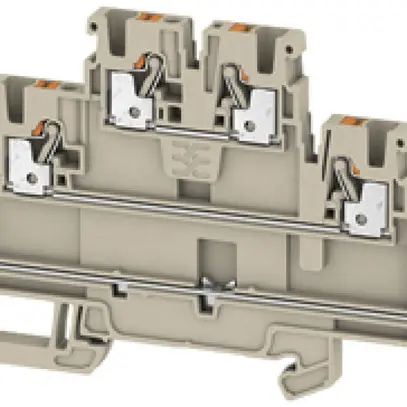 Borne multi-étage WM A3T 2.5 FT-FT-PE PUSH IN 2.5mm² 3 étages be/or 