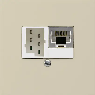 UP-Dose kallysto 1×RJ45s+1×TT83 beige 