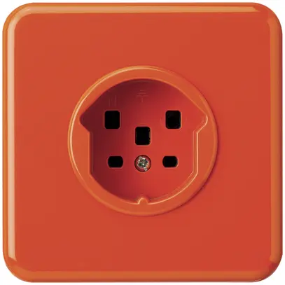 Prise ENC HA basico type 25 avec bornes enfichables orange 