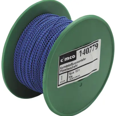 Fil de plombage CIMCO 0.5×0.6 mm 100m bleu 