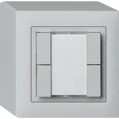 Poussoir universel AP 4×kallysto sans LED gris clair 