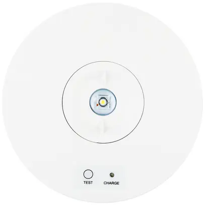 LED-Sicherheitsleuchte Sylvania LiFeSafe IP65 3h BS Ø155×46mm weiss 