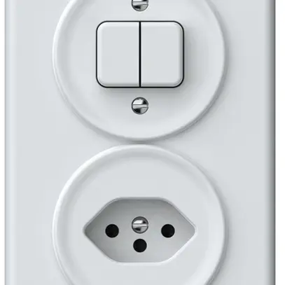 Combinazione INC origin sch 1/3+3/1L + 1×T13 88×148mm bianco 