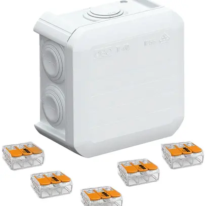 Scatola di derivazione Cellpack Universal Box CG T40 con WAGO 5×221-413 