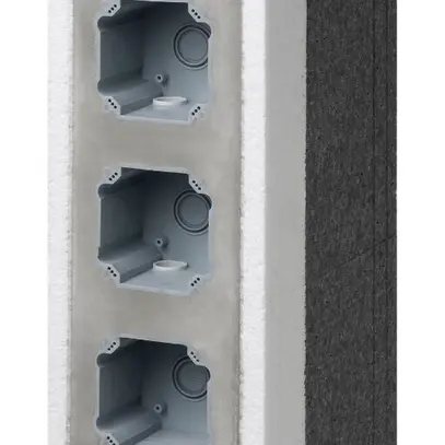 Geräteträger mit Einlasskasten Gr.I-I-I NUP/E 220…240mm 