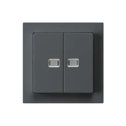 Kit frontal kallysto anthracite avec 2 lentilles 60×60mm 