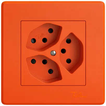 Presa INC EDIZIO.liv SNAPFIX® 3×T13 con shutter ar 