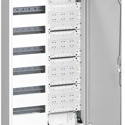 Distributore AP Hager univers 6-file media 72UM porta IP44 550×950×165mm 