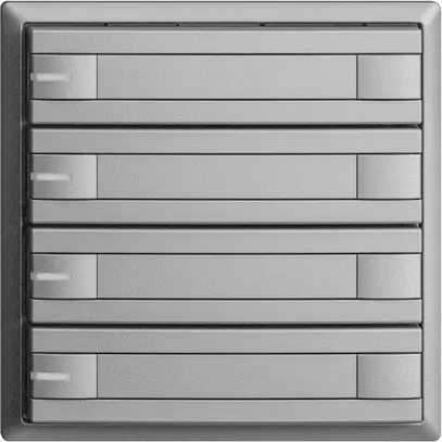 Pulsante KNX RGB EDUE, 250mW, c.LED RGB, carta, 4×pulsante, com.2×tasti, si 