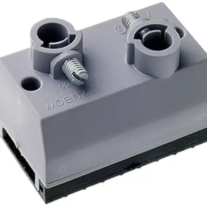 Boîte de raccordement Woertz pour câble plat Technofil 2×Ø9.5mm 