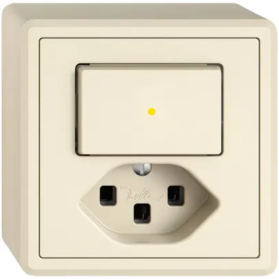 Combinazione AP EDIZIO.liv SNAPFIX® ARK+T23 illuminazione frontale gi cr 