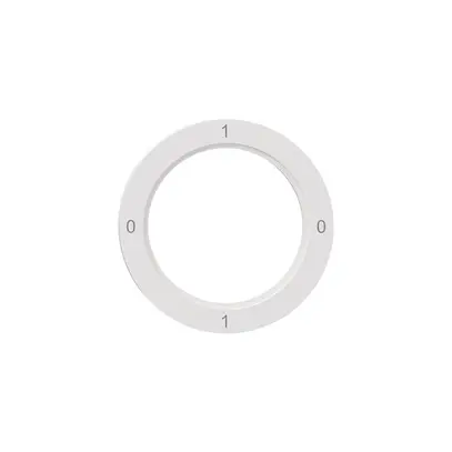 Disque indicateur NEVO, p.interrupteur rotatif, 0-1-0-1, blanc 