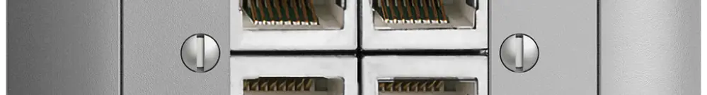 UP-Dose 4×RJ45/s 4P getr. EDIZIOdue silver ITplus 