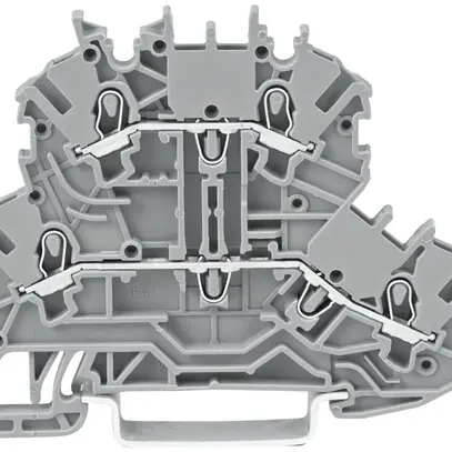 Borne de passage WAGO TopJob-S 4L 1.5mm² série 2001, gris 