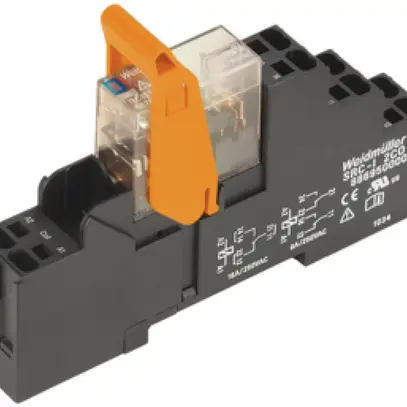 Interface relais RIDERSERIES RCI 24VDC LED vert 1C 250VAC 16A PUSH IN 