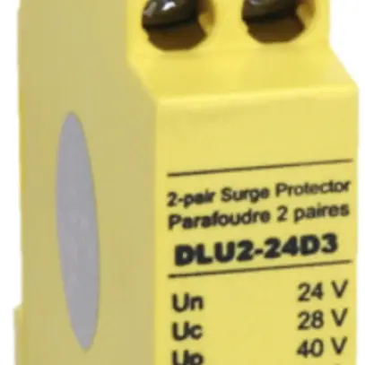 Protezione contro sovratensioni Flury DLU, tipo 3, 24VDC, 2×2 fili 