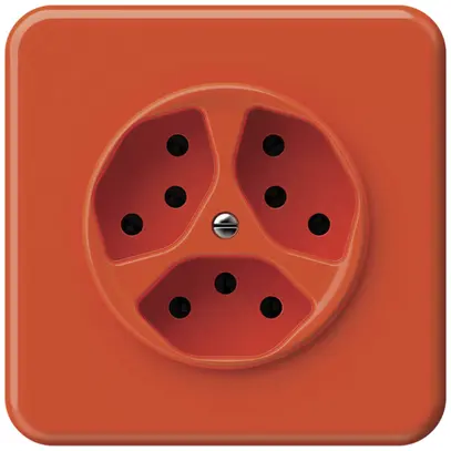 Presa INC origin 3×tipo 13 10A 230V 92×92mm arancione 