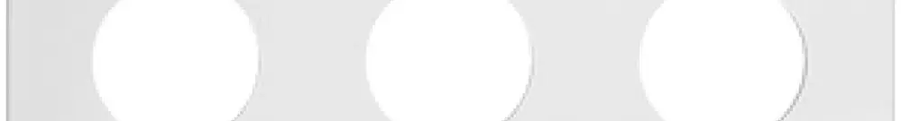 Intestazione NUP Feller NEVO, 3×3, per apparecchi N.CO, bianco 