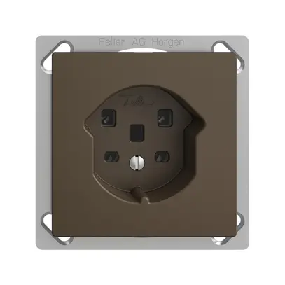 Prise INC EDIZIOdue T25 16A coffee, bornes à vis 