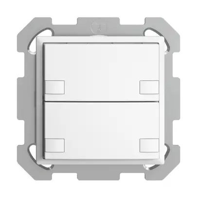 Poussoir ENC KNX 2× EDIZIOdue colore blanc RGB sans LED 