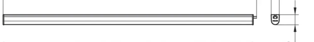 Luminaire linéaire LED Ledinaire BN021C LED15S, 15W, 1600lm, 840, 900mm, 168° 